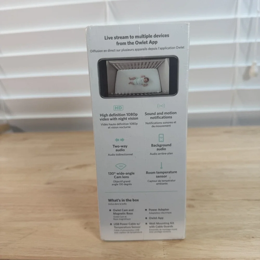 Owlet Cam Secure Smart Portable Video Baby Monitor HD 2 Way Talk BC04NNBBYH New